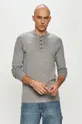 sivá Produkt by Jack & Jones - Tričko s dlhým rukávom Pánsky