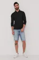 Trussardi Jeans - Tričko s dlhým rukávom čierna