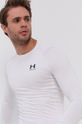 Majica z dolgimi rokavi za vadbo Under Armour bela 1361524
