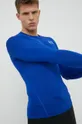 modrá Tréningové tričko s dlhým rukávom Under Armour Pánsky