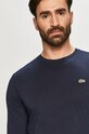 Βαμβακερή μπλούζα με μακριά μανίκια Lacoste σκούρο μπλε TH2040