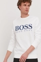 білий Бавовняна кофта Boss Casual