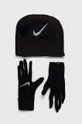 czarny Nike Czapka i rękawiczki Damski