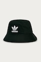 Klobouk adidas Originals AJ8995.M Adicolor Trefoil Bucket nášivka černá AJ8995.M