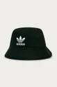 črna adidas Originals klobuk Adicolor Trefoil Bucket Moški