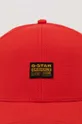 G-Star Raw czapka bawełniana czerwony