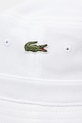 Lacoste kapelusz bawełniany RK2056 biały SS25