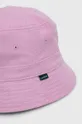 Шляпа из хлопка Lacoste розовый
