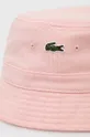 Lacoste cotton hat pink
