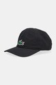 Lacoste czapka z daszkiem aplikacja czarny RK2450