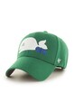47 brand - Czapka z daszkiem NHL Vintage Hartford Whalers z domieszką wełny zielony HVIN.MVP44WBV.KY79