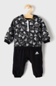 czarny adidas Performance Dres dziecięcy GM8964 Chłopięcy