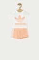 oranžová adidas Originals - Detská súprava 62-104 cm GN8192 Dievčenský