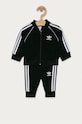 adidas Originals - Παιδική φόρμα 62-104 cm πλεκτό ύφασμα μαύρο GN8441
