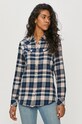 Wrangler - Camasa din bumbac cu modele bleumarin W5N13TXTU