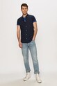 Odzież Jack & Jones - Koszula 12163857 granatowy
