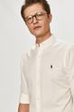 bílá Polo Ralph Lauren - Bavlněná košile Pánský
