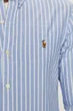 Polo Ralph Lauren - Бавовняна сорочка блакитний