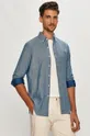 niebieski Polo Ralph Lauren Koszula bawełniana 710837268001 Męski