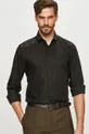 čierna Hugo - Bavlnená košeľa Pánsky