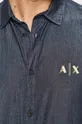 Armani Exchange - Košeľa tmavomodrá