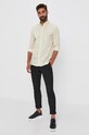 Odzież Tommy Hilfiger koszula bawełniana MW0MW17568.4891 żółty