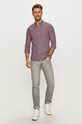 Oblečenie Tommy Jeans - Bavlnená košeľa DM0DM10148.4891 fialová