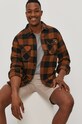 Bavlnená košeľa Dickies DK0A4XDZBD0 hnedá