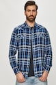 Wrangler - Bavlněná košile W5A03TX50 modrá