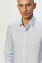 modrá Košeľa Calvin Klein Pánsky