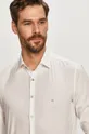 biały Calvin Klein Koszula Męski