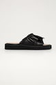 Red Valentino - Slapi de piele piele negru VQ2S0F33MYJ