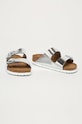 Кожаные шлепанцы Birkenstock Arizona SFB 1005961 серебрянный AA00