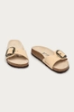 Birkenstock - Klapki zamszowe Madrid Big Buckle beżowy