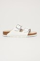 Pantofle Birkenstock Arizona imitace kůže bílá 51133