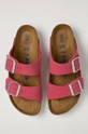 ružová Birkenstock - Kožené šľapky Arizona