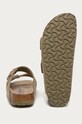 Încălțăminte Birkenstock papuci din piele Arizona 1019088 verde