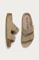 Birkenstock - Замшеві шльопанці Arizona зелений 1019088