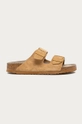 beżowy Birkenstock - Klapki zamszowe Arizona Damski