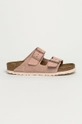 różowy Birkenstock - Klapki zamszowe Arizona Damski