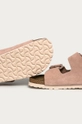 Birkenstock - Klapki zamszowe Arizona Cholewka: Skóra zamszowa, Wnętrze: Skóra zamszowa, Podeszwa: Materiał syntetyczny