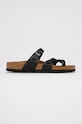 Birkenstock klapki Mayari imitacja skóry licowej czarny 71793
