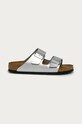 Шлепанцы Birkenstock Arizona каблук отсутствует серебрянный 1012283