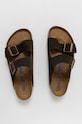Obuwie Birkenstock Klapki zamszowe Arizona 951311.D brązowy