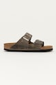 Kožené šľapky Birkenstock Arizona usňová koža zelená 1019377