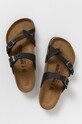 Birkenstock papuci de piele Mayari 171481 negru AA00