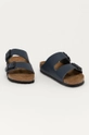 Birkenstock bőr papucs Arizona sötétkék