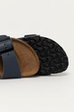 Кожаные шлепанцы Birkenstock Arizona тёмно-синий 51153