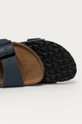 sötétkék Birkenstock bőr papucs Arizona