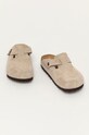 Semišové šľapky Birkenstock Boston 560773 béžová AA00